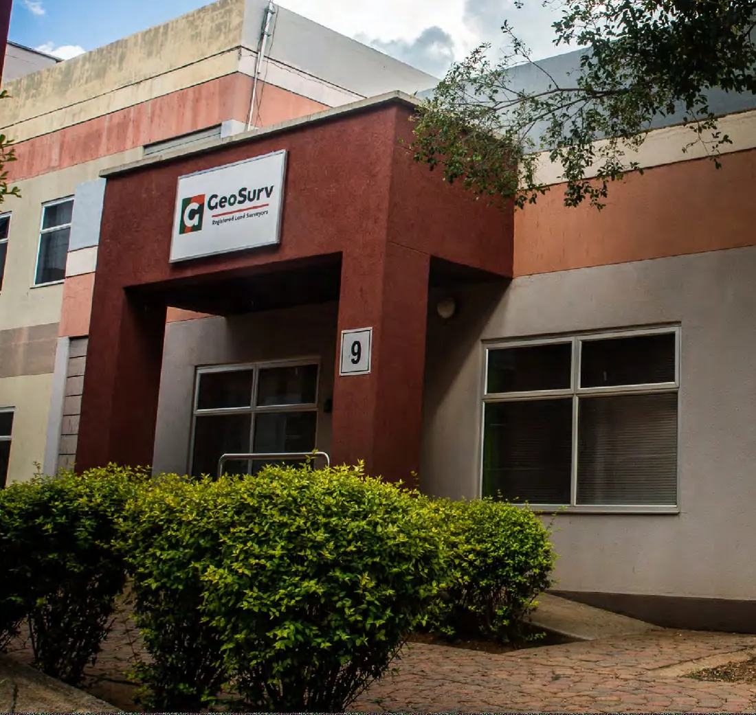 The GeoSurv office entrance at Kgale Mews, Gaborone